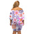 Hawaii Tapa Tribal Family Matching Off Shoulder Short Dress and Hawaiian Shirt With Hawaiian Quilt Pattern Violet LT9 - Polynesian Pride