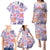 Hawaii Tapa Tribal Family Matching Puletasi Dress and Hawaiian Shirt With Hawaiian Quilt Pattern Violet LT9 - Polynesian Pride