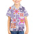 Hawaii Tapa Tribal Family Matching Puletasi Dress and Hawaiian Shirt With Hawaiian Quilt Pattern Violet LT9 Son's Shirt Violet - Polynesian Pride