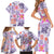 Hawaii Tapa Tribal Family Matching Short Sleeve Bodycon Dress and Hawaiian Shirt With Hawaiian Quilt Pattern Violet LT9 - Polynesian Pride