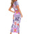 Hawaii Tapa Tribal Family Matching Short Sleeve Bodycon Dress and Hawaiian Shirt With Hawaiian Quilt Pattern Violet LT9 - Polynesian Pride