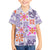 Hawaii Tapa Tribal Kid Hawaiian Shirt With Hawaiian Quilt Pattern Violet LT9 Kid Violet - Polynesian Pride