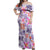 Hawaii Tapa Tribal Off Shoulder Maxi Dress With Hawaiian Quilt Pattern Violet LT9 Women Violet - Polynesian Pride