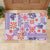 Hawaii Tapa Tribal Rubber Doormat With Hawaiian Quilt Pattern Violet LT9 - Polynesian Pride