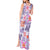 Hawaii Tapa Tribal Tank Maxi Dress With Hawaiian Quilt Pattern Violet LT9 - Polynesian Pride