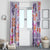 Hawaii Tapa Tribal Window Curtain With Hawaiian Quilt Pattern Violet LT9 - Polynesian Pride