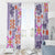 Hawaii Tapa Tribal Window Curtain With Hawaiian Quilt Pattern Violet LT9 - Polynesian Pride