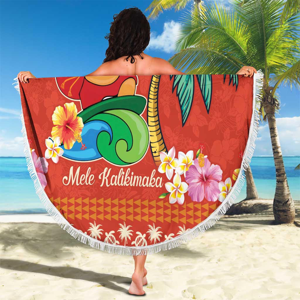 Hawaii Mele Kalikimaka Beach Blanket Surfing Santa Funny Christmas LT9 - Polynesian Pride