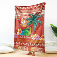 Hawaii Mele Kalikimaka Blanket Surfing Santa Funny Christmas LT9 - Polynesian Pride
