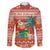 Hawaii Mele Kalikimaka Family Matching Off Shoulder Maxi Dress and Hawaiian Shirt Surfing Santa Funny Christmas