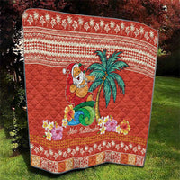 Hawaii Mele Kalikimaka Quilt Surfing Santa Funny Christmas LT9 - Polynesian Pride