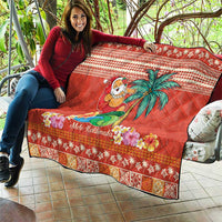 Hawaii Mele Kalikimaka Quilt Surfing Santa Funny Christmas LT9 - Polynesian Pride