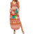 Hawaii Mele Kalikimaka Summer Maxi Dress Surfing Santa Funny Christmas