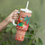 Hawaii Mele Kalikimaka Tumbler With Handle Surfing Santa Funny Christmas