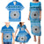 Personalised Fiji Marau Na Kerisimasi Family Matching Puletasi Dress and Hawaiian Shirt Merry Christmas Tapa Pattern Blue Style LT9 - Polynesian Pride