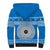 Personalised Fiji Marau Na Kerisimasi Sherpa Hoodie Merry Christmas Tapa Pattern Blue Style LT9 - Polynesian Pride