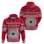 Personalised Fiji Marau Na Kerisimasi Hoodie Merry Christmas Tapa Pattern Red Style LT9 - Polynesian Pride