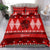 Personalised Tonga Kilisimasi Fiefia Bedding Set Merry Christmas with Turtle Ngatu Pattern LT9 - Polynesian Pride