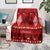 Personalised Tonga Kilisimasi Fiefia Blanket Merry Christmas with Turtle Ngatu Pattern LT9 - Polynesian Pride