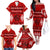 Personalised Tonga Kilisimasi Fiefia Family Matching Off Shoulder Long Sleeve Dress and Hawaiian Shirt Merry Christmas with Turtle Ngatu Pattern LT9 - Polynesian Pride