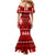 Personalised Tonga Kilisimasi Fiefia Mermaid Dress Merry Christmas with Turtle Ngatu Pattern LT9 - Polynesian Pride