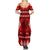 Personalised Tonga Kilisimasi Fiefia Summer Maxi Dress Merry Christmas with Turtle Ngatu Pattern LT9 - Polynesian Pride