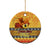 PNG Hamamas Krismas Ceramic Ornament Papua New Guinea Bird Of Paradise Merry Christmas Gold Style LT9 - Polynesian Pride