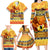 PNG Hamamas Krismas Family Matching Long Sleeve Bodycon Dress and Hawaiian Shirt Papua New Guinea Bird Of Paradise Merry Christmas Gold Style LT9 - Polynesian Pride