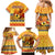 PNG Hamamas Krismas Family Matching Mermaid Dress and Hawaiian Shirt Papua New Guinea Bird Of Paradise Merry Christmas Gold Style LT9 - Polynesian Pride