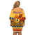 PNG Hamamas Krismas Family Matching Off Shoulder Short Dress and Hawaiian Shirt Papua New Guinea Bird Of Paradise Merry Christmas Gold Style LT9 - Polynesian Pride