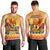 PNG Hamamas Krismas Men Tank Top Papua New Guinea Bird Of Paradise Merry Christmas Gold Style LT9 - Polynesian Pride