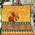 PNG Hamamas Krismas Quilt Papua New Guinea Bird Of Paradise Merry Christmas Gold Style LT9 Gold - Polynesian Pride