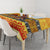 PNG Hamamas Krismas Tablecloth Papua New Guinea Bird Of Paradise Merry Christmas Gold Style LT9 - Polynesian Pride