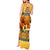 PNG Hamamas Krismas Tank Maxi Dress Papua New Guinea Bird Of Paradise Merry Christmas Gold Style LT9 - Polynesian Pride