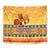 PNG Hamamas Krismas Tapestry Papua New Guinea Bird Of Paradise Merry Christmas Gold Style LT9 - Polynesian Pride