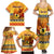 Personalised PNG Hamamas Krismas Family Matching Summer Maxi Dress and Hawaiian Shirt Papua New Guinea Bird Of Paradise Merry Christmas Gold Style LT9 - Polynesian Pride