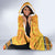 Personalised PNG Hamamas Krismas Hooded Blanket Papua New Guinea Bird Of Paradise Merry Christmas Gold Style LT9 - Polynesian Pride