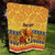 Personalised PNG Hamamas Krismas Quilt Papua New Guinea Bird Of Paradise Merry Christmas Gold Style LT9 - Polynesian Pride