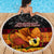 PNG Hamamas Krismas Beach Blanket Papua New Guinea Bird Of Paradise Merry Christmas Black Style LT9 - Polynesian Pride