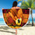 PNG Hamamas Krismas Beach Blanket Papua New Guinea Bird Of Paradise Merry Christmas Black Style LT9 - Polynesian Pride