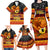 PNG Hamamas Krismas Family Matching Long Sleeve Bodycon Dress and Hawaiian Shirt Papua New Guinea Bird Of Paradise Merry Christmas Black Style LT9 - Polynesian Pride