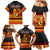 PNG Hamamas Krismas Family Matching Mermaid Dress and Hawaiian Shirt Papua New Guinea Bird Of Paradise Merry Christmas Black Style LT9 - Polynesian Pride