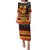 PNG Hamamas Krismas Family Matching Puletasi Dress and Hawaiian Shirt Papua New Guinea Bird Of Paradise Merry Christmas Black Style LT9 Mom's Dress Black - Polynesian Pride