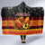 PNG Hamamas Krismas Hooded Blanket Papua New Guinea Bird Of Paradise Merry Christmas Black Style LT9 - Polynesian Pride