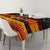 PNG Hamamas Krismas Tablecloth Papua New Guinea Bird Of Paradise Merry Christmas Black Style LT9 - Polynesian Pride