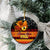 Personalised PNG Hamamas Krismas Ceramic Ornament Papua New Guinea Bird Of Paradise Merry Christmas Black Style LT9 - Polynesian Pride