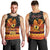 Personalised PNG Hamamas Krismas Men Tank Top Papua New Guinea Bird Of Paradise Merry Christmas Black Style LT9 - Polynesian Pride