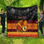 Personalised PNG Hamamas Krismas Quilt Papua New Guinea Bird Of Paradise Merry Christmas Black Style LT9 - Polynesian Pride