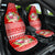 Personalised Hawaii Mele Kalikimaka Car Seat Cover Santa Beach Merry Christmas LT9 One Size Red - Polynesian Pride