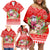 Personalised Hawaii Mele Kalikimaka Family Matching Off Shoulder Short Dress and Hawaiian Shirt Santa Beach Merry Christmas LT9 - Polynesian Pride